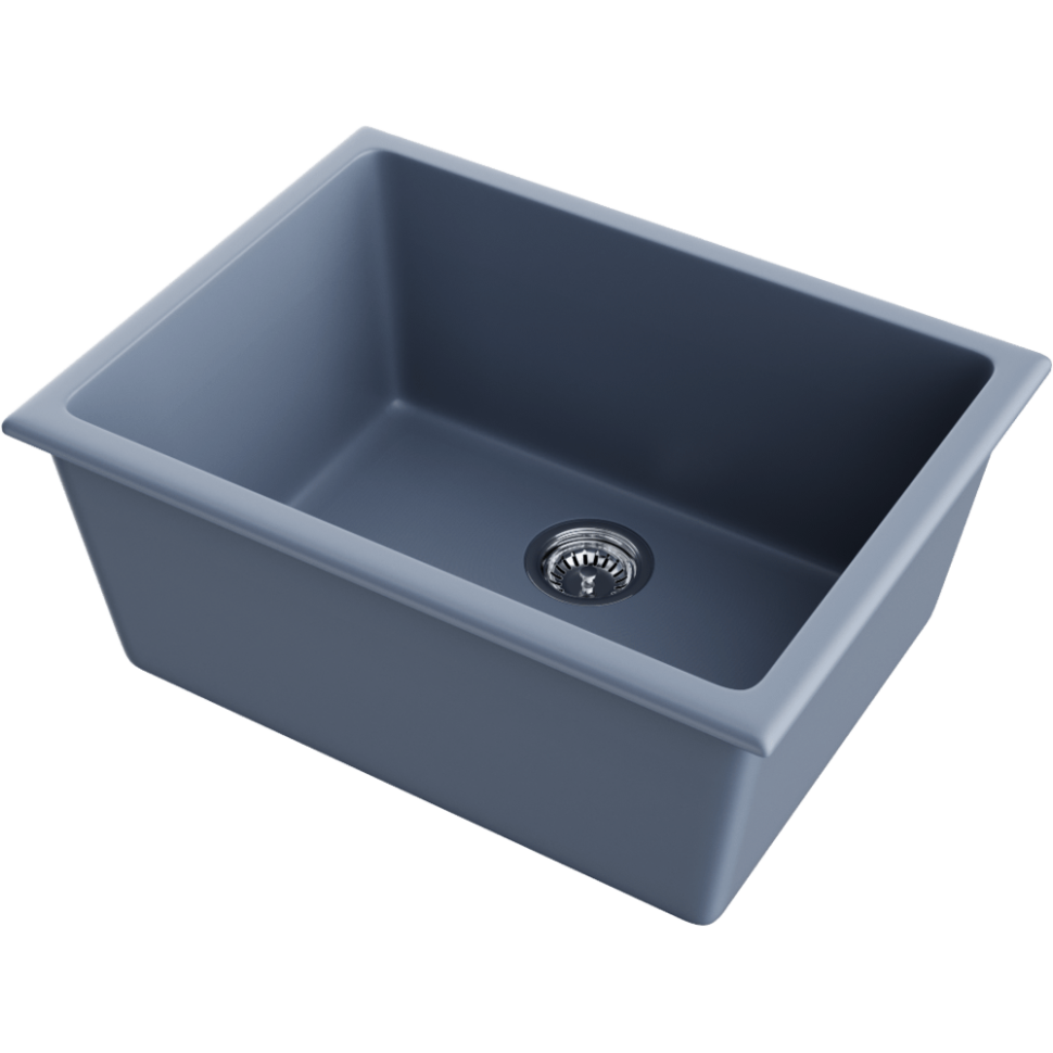 Кухонная мойка Omoikiri Okinoshima 61-U/I-SB Natceramic/smoky blue