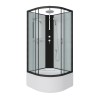 Душевая кабина Niagara Classic NG-6709-14BKT (100х100х210)высокий поддон(45см),черный,стекло прозрачное,4 места