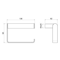 Бумагодержатель Timo Luiro 18542/17 золото матовое