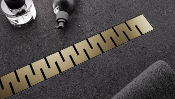 Душевой лоток Veconi Stesso Line Gold 800