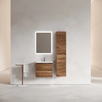 Тумба подвесная SANCOS Libra 590х450х500, c двумя ящиками оснащенными доводчиками, дуб чарльстон, арт. LB60ECH