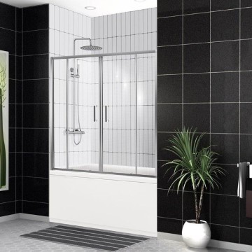 Душевая шторка на ванну BelBagno UNO-VF-2-170/145-C-Cr