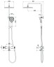 Душевая стойка Rim VSFS-2RM1CH с изливом, хром