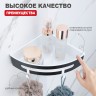 Полка для ванной комнаты угловая 205*205*55мм Raglo черный