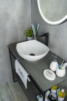 Раковина Gid N9412 51191 накладная белая 41.5x38x14