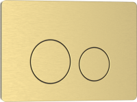 Кнопка смыва IBERICA BLANCA INOX-O нержавеющая сталь, золото матовое (IB.B081.005.003)