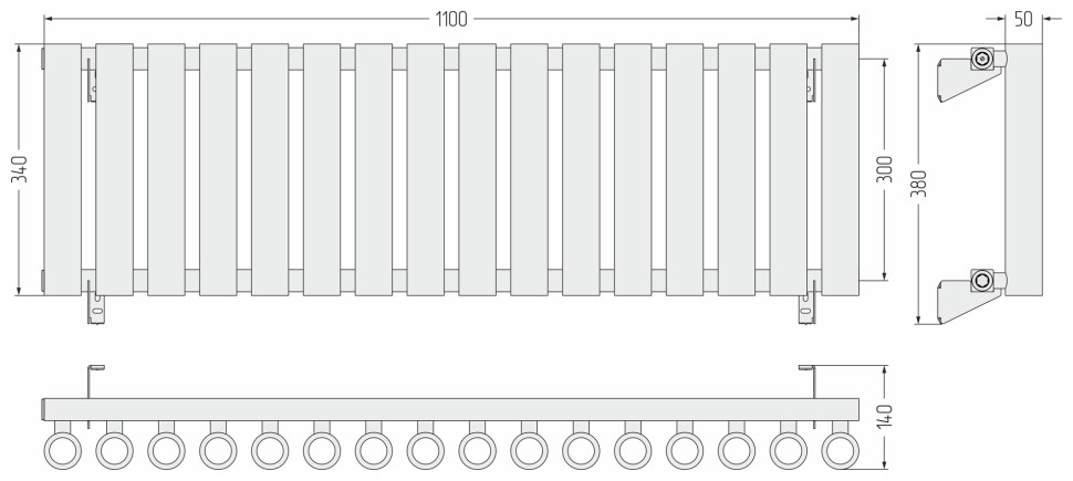 Кумир-0 300х1100 16 секций