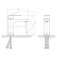 Смеситель для раковины OSGARD RONDA 22013