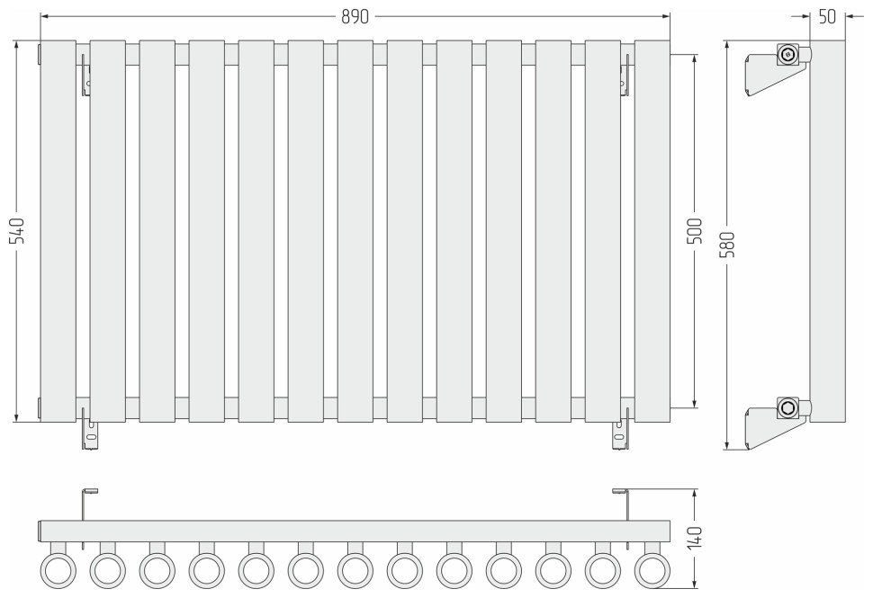Кумир-0 500х890 13 секций