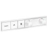 Термостат Hansgrohe RainSelect для душа, 2 источника, внешняя часть, цвет: белый матовый 15380700
