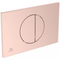 Панель смыва Ideal Standard Oleas M5 Круглая механическая, двойной смыв, розовое золото матовое