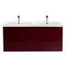 База под раковину подвесная с четырмя ящиками BelBagno MARINO-CER-1200-4C-SO-2-BRDL-P Bordo Lucido