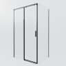 Душевой уголок Soft 2 VSR-3SO28014CLB, 1400*800, черный, стекло прозрачное