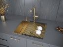 Мойка нерж. сталь NEXT 54 UNI, PM215444-BG, брашированное золото, 540х440мм, Paulmark 1,2мм