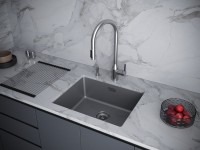 Мойка LUMI 55UNI, IT-GRANIT, LU55-BE, бежевый, 555х460, Paulmark