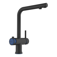 Смеситель для кухни Omoikiri Hotaru-GB-IB латунь/графит/indigo blue