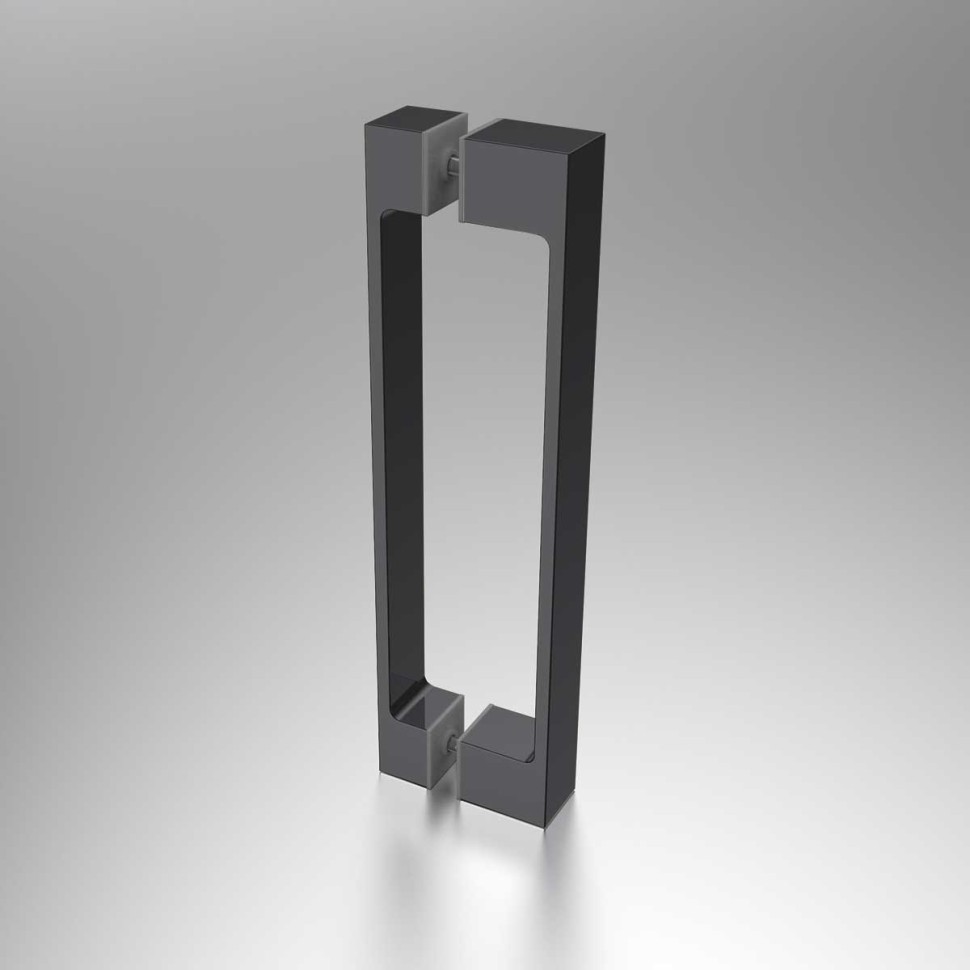 Душевая дверь Alpha VDP-3AL850CLGM, вороненая сталь, стекло прозрачное