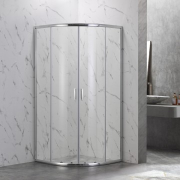 Душевой угол Veconi Rovigo RV-202, 800x800x1900, хром, стекло прозрачное