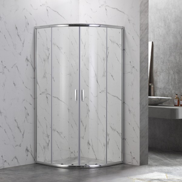 Душевой угол Veconi Rovigo RV-202, 800x800x1900, хром, стекло прозрачное