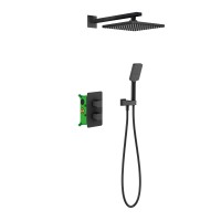 Душевая система встроенная с термостатом Timo Petruma SX-5059/03SM черный