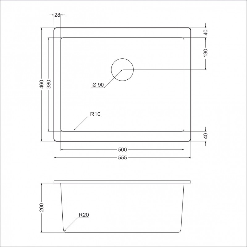 Мойка EMAR EMQ-1555.P EMQ-1555.P Антрацит