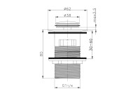 Донный клапан для раковины Raglo R600.05