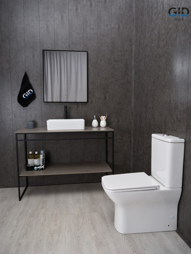 Унитаз напольный Gid Tn2125 62245Y белый 64.5x37x83