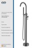 Напольный смеситель Edessa L070-GM-SDV Вороненая сталь (Gun metal)