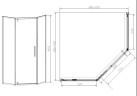 Душевой уголок Slim-N VSP-4SN100CL, 1000*1000, хром, стекло прозрачное