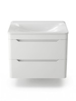 Тумба с раковиной для ванной Uperwood Ocean подвесная, 80 см, белая