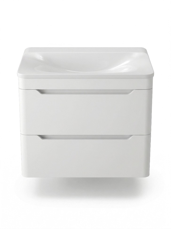 Тумба с раковиной для ванной Uperwood Ocean подвесная, 80 см, белая