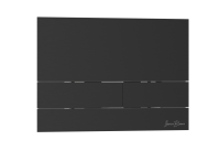 Кнопка смыва IBERICA BLANCA INOX-S нержавеющая сталь, черный матовый (IB.B016.04)