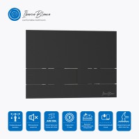 Кнопка смыва IBERICA BLANCA INOX-S нержавеющая сталь, черный матовый (IB.B016.04)