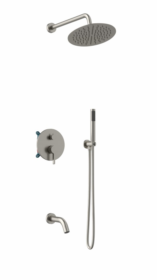 Душевой комплект Villa VSFW-1VL3BN встраиваемый, 3 режима, брашированный никель