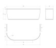 Передняя панель для акриловой ванны CEZARES METAURO-wall-180-SCR-W37