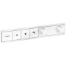 Термостат Hansgrohe RainSelect для душа, 3 источника, внешняя часть, цвет: белый матовый 15381700