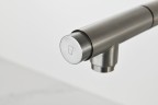 AQM9903BN Cucina Смеситель для кухни с выдвижным L-образным изливом, с подключением к фильтру с питьевой водой, никель шлифованный