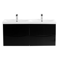 База под раковину подвесная с четырмя ящиками BelBagno MARINO-CER-1200-4C-SO-2-NL-P Nero Lucido