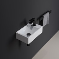 Раковина BERGES Small, 37х23 см, отверстие под смеситель слева