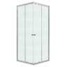 Душевое ограждение Niagara Eco NG-1008-14QMT (80х80х190) квадрат,раздвижное,хром,стекло матовое,1 место