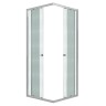Душевое ограждение Niagara Eco NG-1008-14QMT (80х80х190) квадрат,раздвижное,хром,стекло матовое,1 место