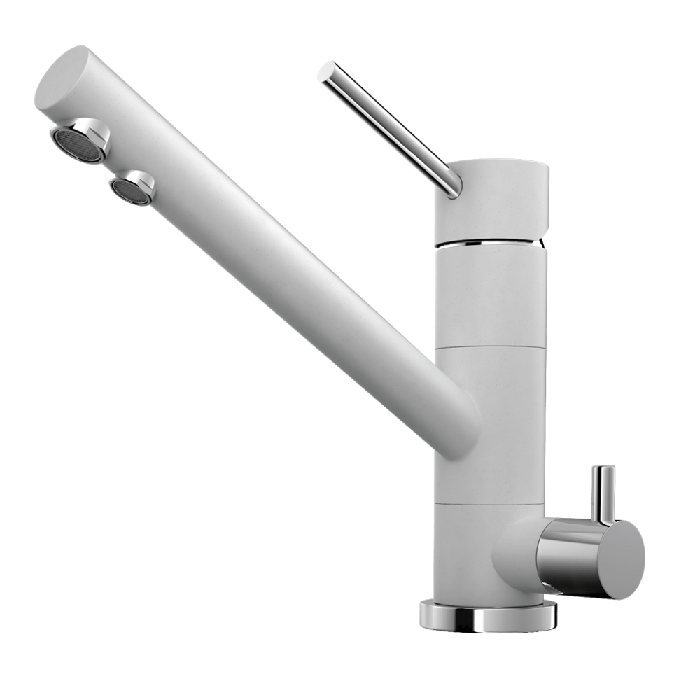 Смеситель для кухни Omoikiri Tonami-WH латунь/белый