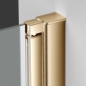Душевая дверь Alpha VDP-3AL850CLG, брашированное золото, стекло прозрачное