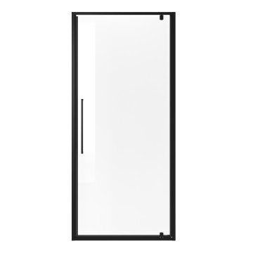 Дверь в нишу Niagara Nova NG-85-9AB (90х195) черный матовый,стекло прозрачное,дверь распашная,1 место