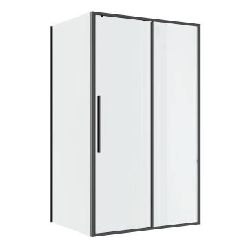Душевое ограждение Niagara Nova NG-34-12AGR-A80GR-34 (120х80х195) прямоугольник,раздвижная,графит,стекло прозрачное,2 места