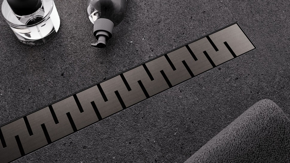 Душевой лоток Veconi Stesso Line Graphite 400