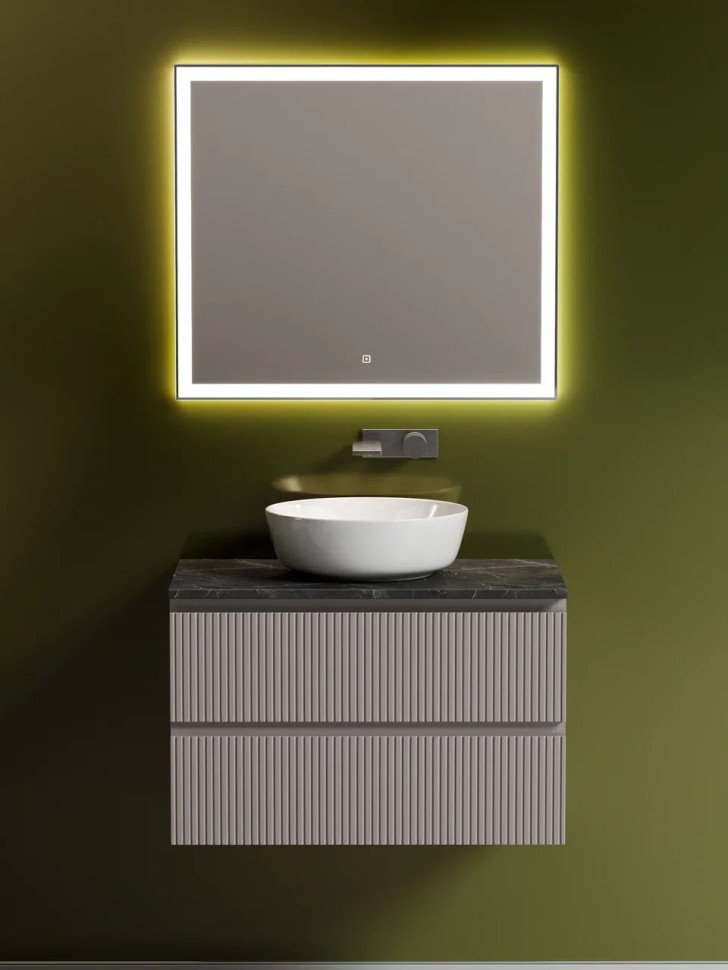 Тумба подвесная SANCOS Snob T 790х445х500, c двумя ящиками оснащенными доводчиками, Doha Soft, арт.SNT80SM