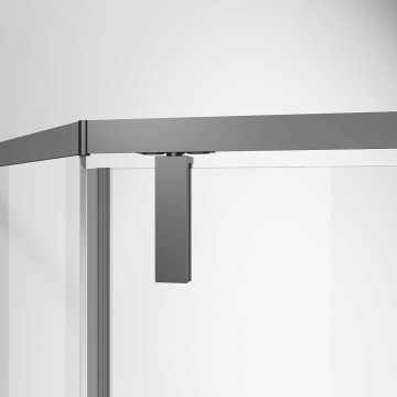Душевой уголок Слим-Н (Slim-N) VSP-4SN900CLGM, 900*900, вороненая сталь, стекло прозрачное