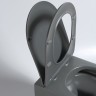 Унитаз подвесной Evo VT1-34SMA безободковый, цвет антрацит матовый, ультратонкое soft-close сиденье
