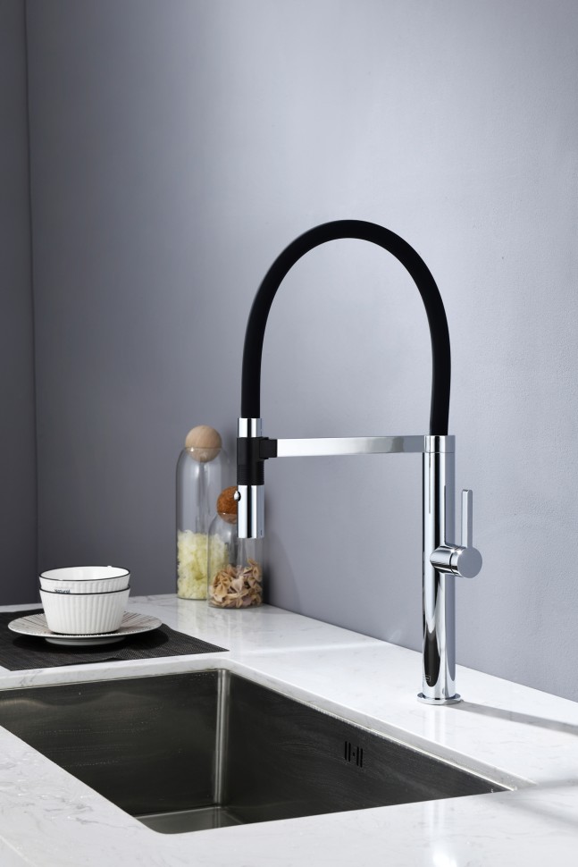 AQM9904CR Cucina Смеситель для кухни с гибким изливом, хром